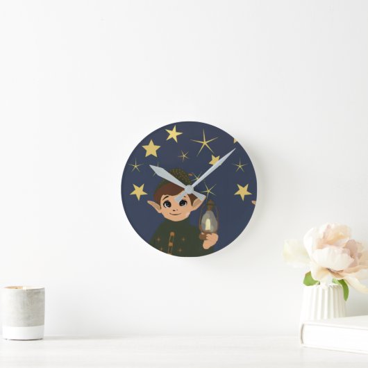 Horloge Ronde Elf Watcher Starry Night Acrylic Wall Clock (Maison)