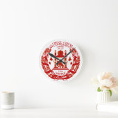 Horloge Ronde emblème de l'afghanistan (Maison)