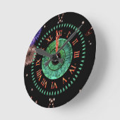 Horloge Ronde Emerald Midnight Clock (Angle)