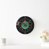 Horloge Ronde Emerald Midnight Clock (Maison)