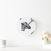 Horloge Ronde emoji zebra (Maison)