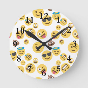 Horloge Ronde Emojis fol