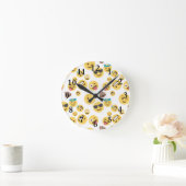 Horloge Ronde Emojis fou (Maison)
