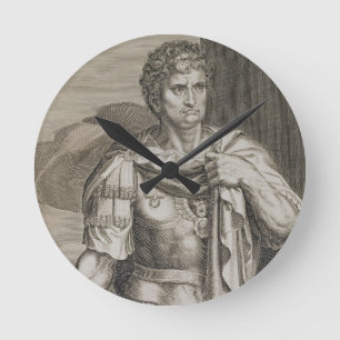 Horloge Ronde Empereur de Nero Claudius César de l'ANNONCE de