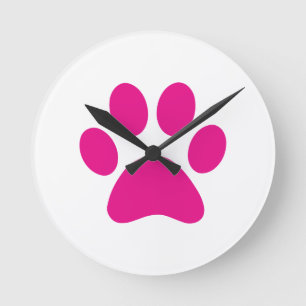 Horloge Ronde Empreinte de patte