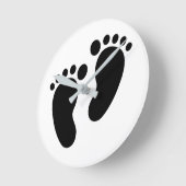 Horloge Ronde Empreintes (Angle)