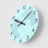 Horloge Ronde Empreintes bébé (Angle)