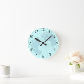 Horloge Ronde Empreintes bébé (Maison)