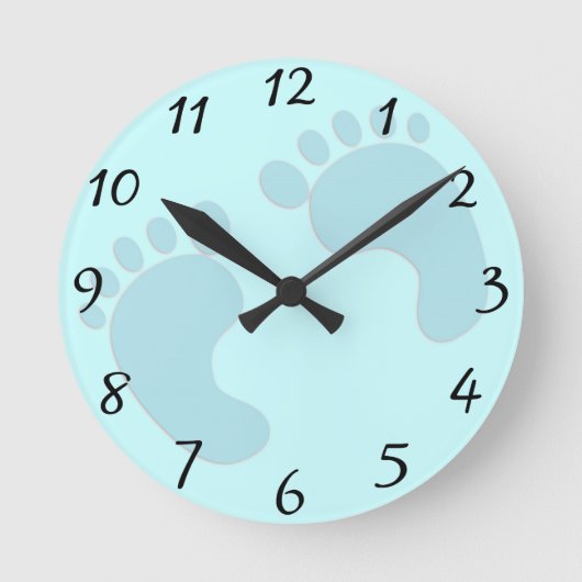 Horloge Ronde Empreintes bébé (Recto)