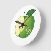 Horloge ronde en acrylique avec l'image d'un vert (Angle)