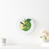 Horloge ronde en acrylique avec l'image d'un vert (Maison)