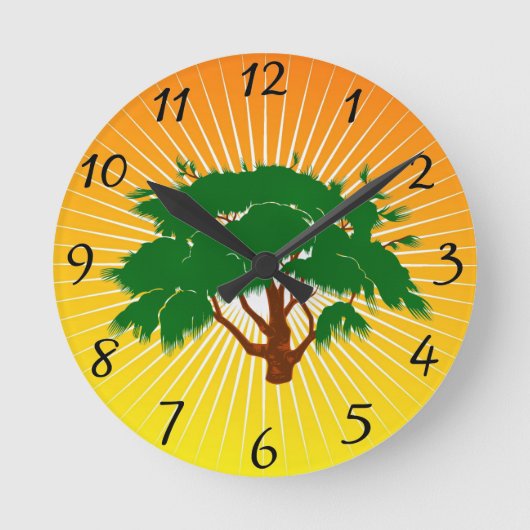 Horloge ronde en arbre (Recto)