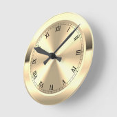 Horloge ronde en laiton simulée (Angle)