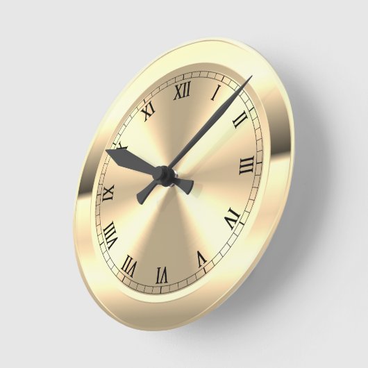 Horloge ronde en laiton simulée (Angle)