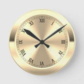 Horloge ronde en laiton simulée (Recto)