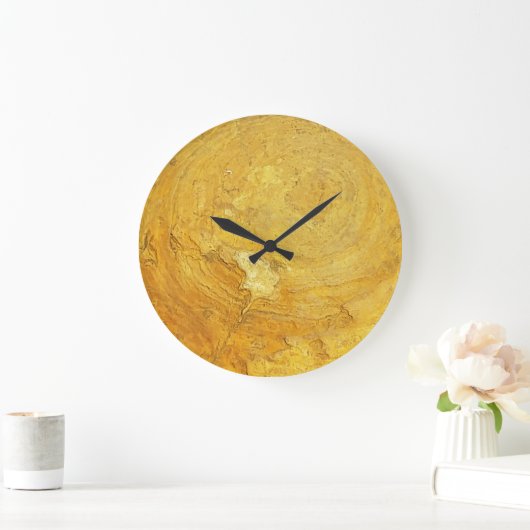 Horloge ronde en pierre rocheuse (Maison)