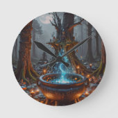 Horloge Ronde Enchanted Forest Cauldron Under the Moonlight (Recto)