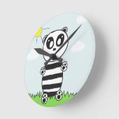 Horloge Ronde Enfants Panda (Angle)