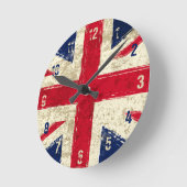 Horloge Ronde English flag clock (Angle)