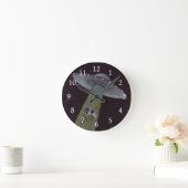 Horloge Ronde Enlèvement d'Aliens (Maison)