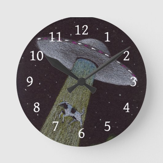 Horloge Ronde Enlèvement d'Aliens (Recto)
