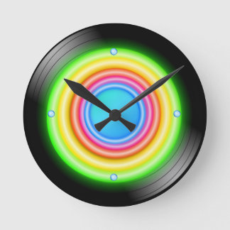 Horloge Ronde Enregistrement de néon