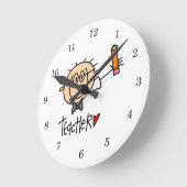 Horloge Ronde Enseignant (Angle)