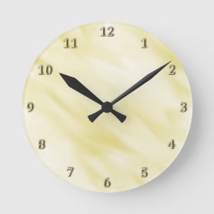 Horloge Ronde Ensemble en pastel doré brumeux moderne de Bath