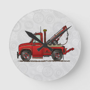 Horloge Ronde Épave-Camion Cute Tow