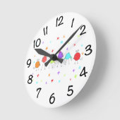 Horloge Ronde Époux Disco (Angle)