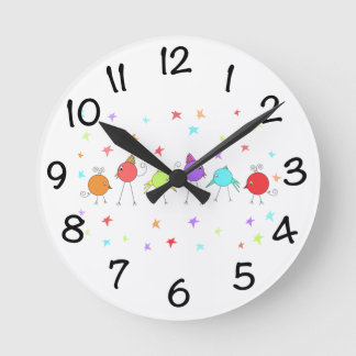 Horloge Ronde Époux Disco