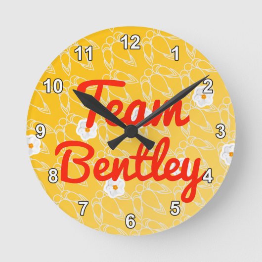 Horloge Ronde Équipe cycliste Bentley (Recto)