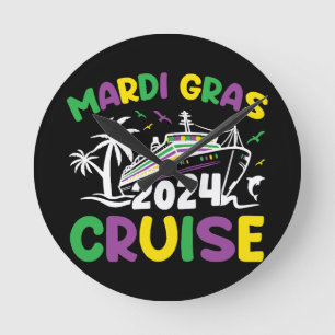 Horloge Ronde Équipe de croisière Mardi Gras