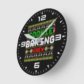 Horloge Ronde Équipe de cuisson des biscuits (Angle)