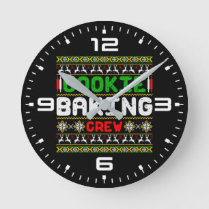 Horloge Ronde Équipe de cuisson des biscuits