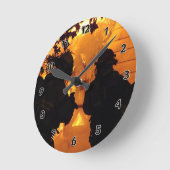 Horloge Ronde Équipe de pompiers (Angle)