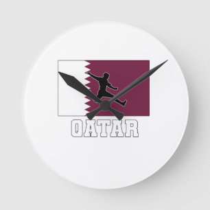 Horloge Ronde Équipe du Qatar de football