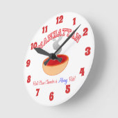 Horloge Ronde Équipe Manhattan Clam Chowder (Angle)