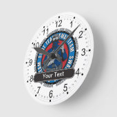 Horloge Ronde Équipe SWAT personnalisée (Angle)