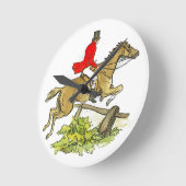 Horloge Ronde Équitation de pullover de chasseur de chasse de (Angle)