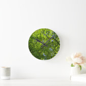 Horloge Ronde Érable au printemps (Maison)
