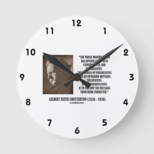 Horloge Ronde Erreur progressiste des conservateurs de G.K. Ches