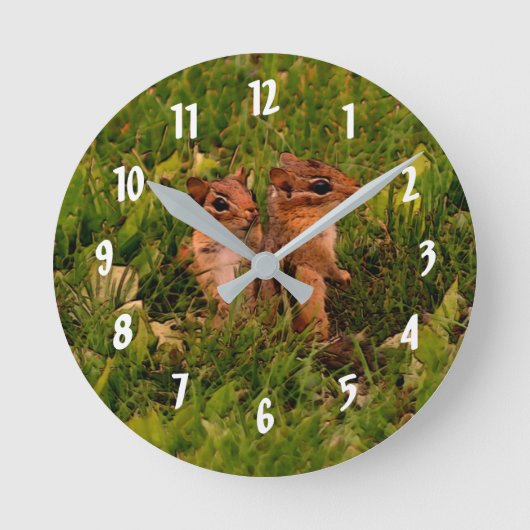 Horloge Ronde Espèce animale de Cute Baby (Recto)