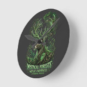 Horloge Ronde Esprit de la forêt (Angle)