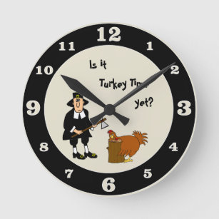 Horloge Ronde Est-Il Temps Pour La Turquie ? Pèlerin de Thanksgi