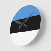 Horloge Ronde Estonia Flag (Angle)