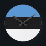 Horloge Ronde Estonia Flag<br><div class="desc">Estonia Flag</div>