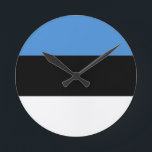 Horloge Ronde Estonia Flag<br><div class="desc">Estonia Flag</div>
