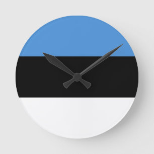 Horloge Ronde Estonia Flag