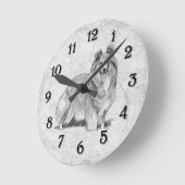 Horloge Ronde Étagère (Angle)